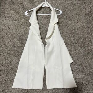 White Halter Top